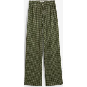 Jersey broek van gestructureerde crêpe