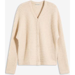 Grof gebreid vest met wol