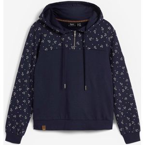 Hoodie met ritssluiting van biologisch katoen