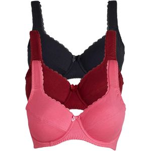 Beugel bh (set van 3) met biologisch katoen