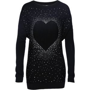 Lange trui van katoenmix