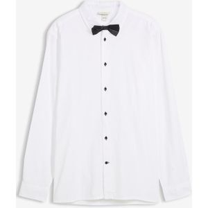 Overhemd en vlinderstrik van biologisch katoen (2-dlg. set)