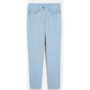 Cropped twill broek in used look