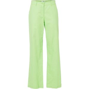 Geweven broek van linnen-katoenmix