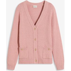 Gemêleerd vest met goudkleurige knopen