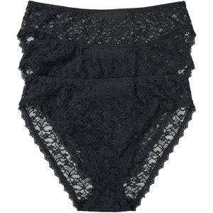 High leg maxislip (set van 3) van gerecycled kant