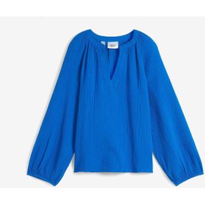 Oversized blouse van mousseline