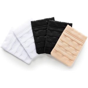 Nice Size - BH Verlengstuk - Set van 5 - Met Drie Haakjes - Voor Meer Draagcomfort