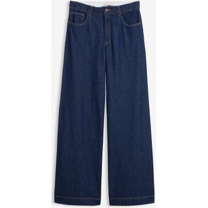 Loose fit straight jeans, high waist