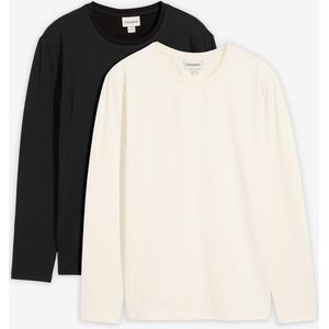 Thermoshirt met lange mouwen, slim fit (set van 2)