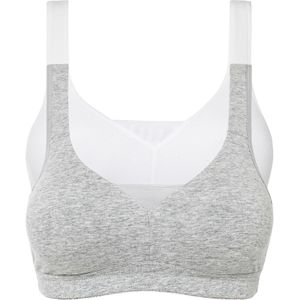 T-shirt bh zonder beugels met katoen (set van 2)