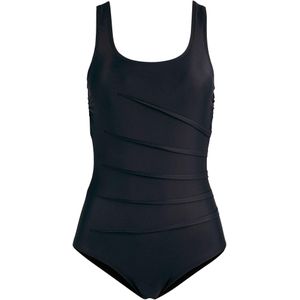 Corrigerend badpak met sierplooitjes, licht corrigerend