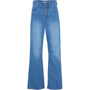 High waist stretch jeans, straight