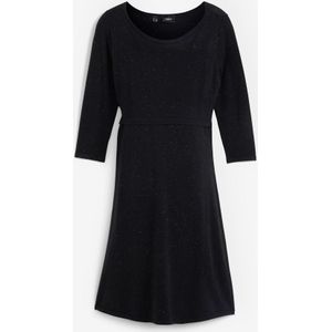 Gebreide 2-in-1 zwangerschapsjurk / voedingsjurk met glanzend garen