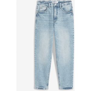 High waist mom jeans, cropped