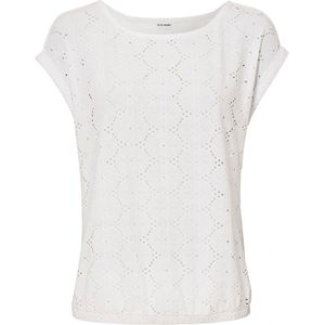 Shirt met broderie anglaise