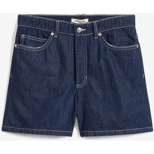Jeans short high waist, low stretch