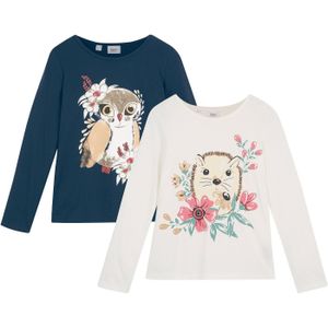 Longsleeve van biologisch katoen (set van 2)