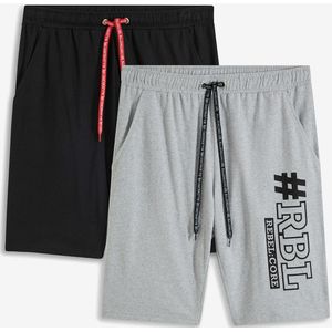 Jersey bermuda (set van 2), regular fit