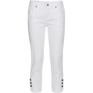 Slim fit mid waist jeans, cropped