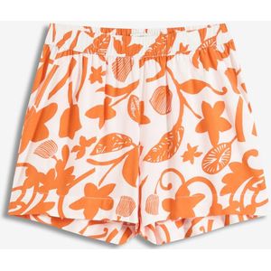 Gedessineerde short van soepele viscose