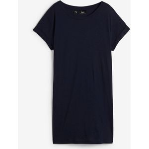 Boxy longshirt, korte mouw