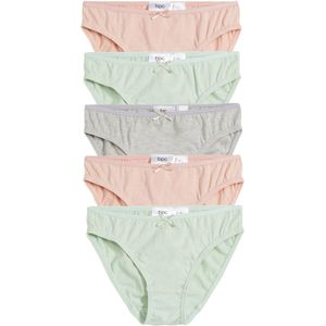 Meisjes slip (set van 5) met biologisch katoen