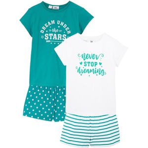 Shortama van katoen met korte mouwen (4-dlg. set)