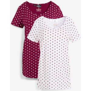Zwangerschapsshirt (set van 2) met biologisch katoen