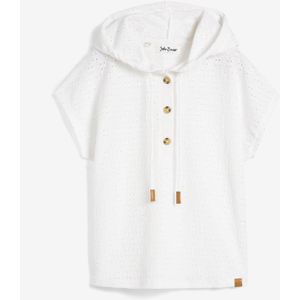 Henley shirt met capuchon