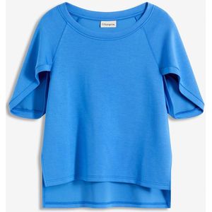 Oversized shirt van een soepele viscosemix