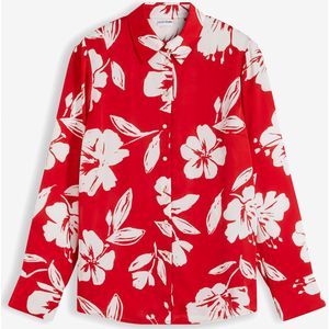 Gedessineerde blouse van gerecycled polyester