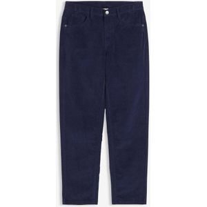 Regular fit corduroy broek van recyclebaar biologisch katoen met stretch, straight
