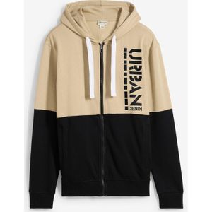 Sweatvest met capuchon van biologisch katoen