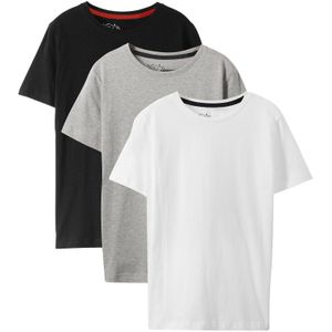 Basic T-shirt met biologisch katoen (set van 3)