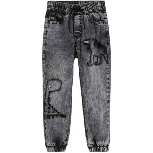 Jongens thermojeans met dino's, regular fit