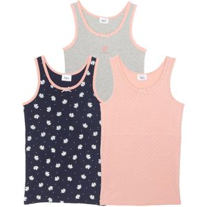 Meisjes hemd (set van 3) met biologisch katoen