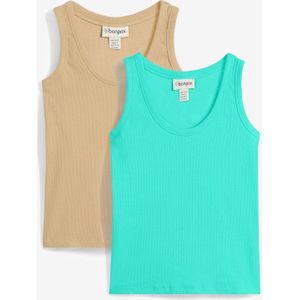 Tanktop met biologisch katoen (set van 2)