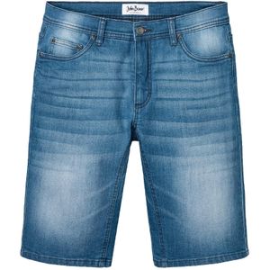 Stretch jeans bermuda met verstevigd kruis, regular fit