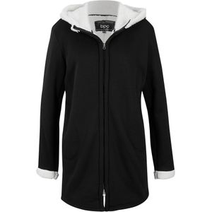 Sweatvest met capuchon en teddy