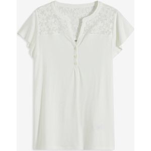 Henley shirt in een viscosemix