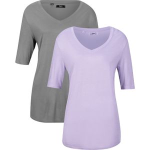 Viscose T-shirt (set van 2)