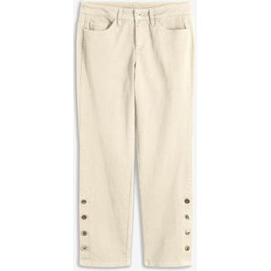 Twill broek met knopen