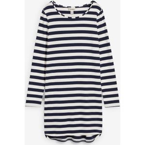 High-low jurk van zwaar katoen