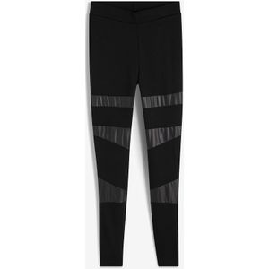 Legging met imitatieleer