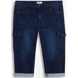 Loose fit 7/8 jeans met comfortband, straight