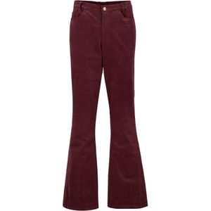 Flared stretch corduroy broek met high-waist comfortband