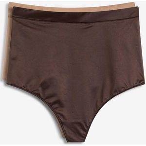 Corrigerende string van glanzend materiaal, licht corrigerend (set van 2)