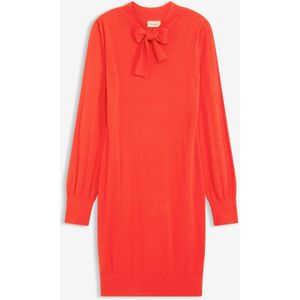 Gebreide jurk in een soepele viscosemix