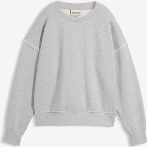 Oversized sweater in een katoenmix